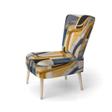 Glam Gold And Black Expression IV- Upholstered Accent Chair