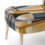 Glam Gold And Black Expression IV- Upholstered Accent Chair