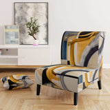 Glam Gold And Black Expression IV- Upholstered Accent Chair