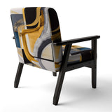 Glam Gold And Black Expression IV- Upholstered Accent Chair