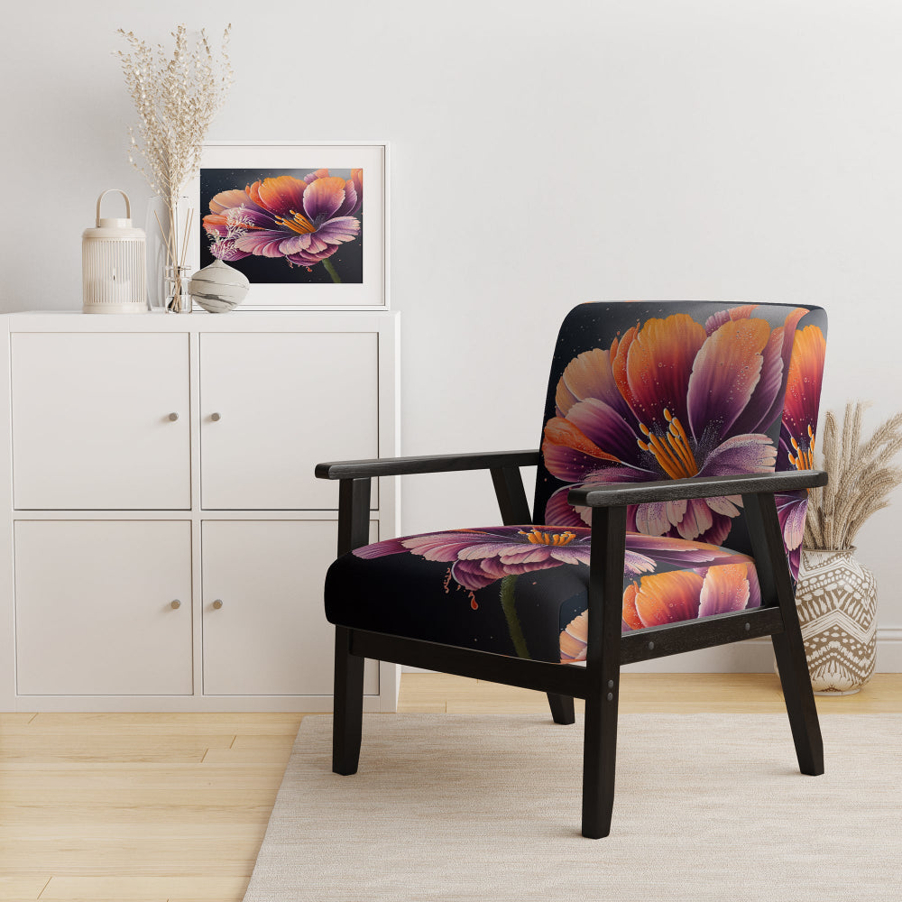 Blooming Gerbera Daisy Flowers - Traditional Arm Chair