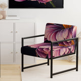 Blooming Gerbera Daisy Flowers - Traditional Arm Chair