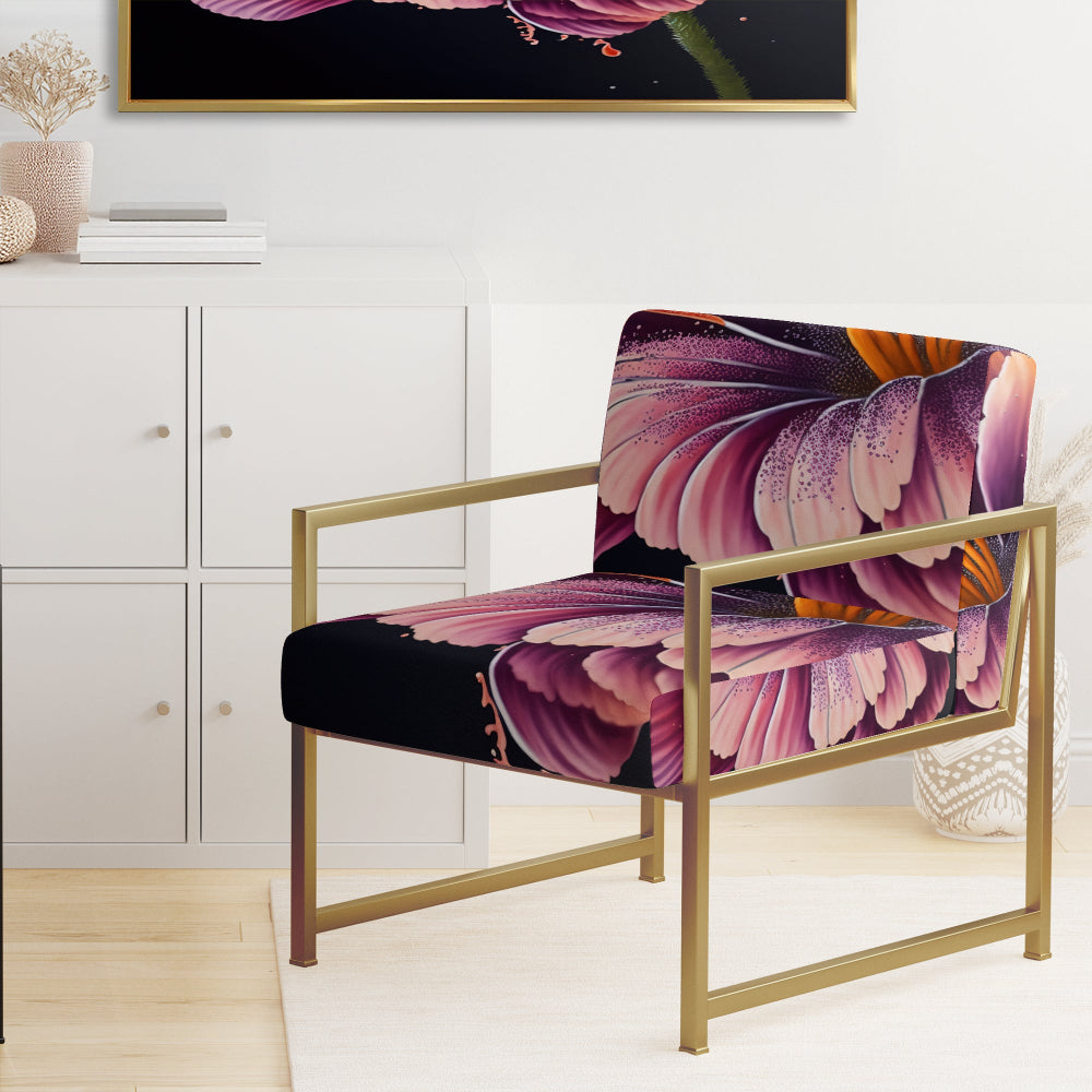 Blooming Gerbera Daisy Flowers - Traditional Arm Chair