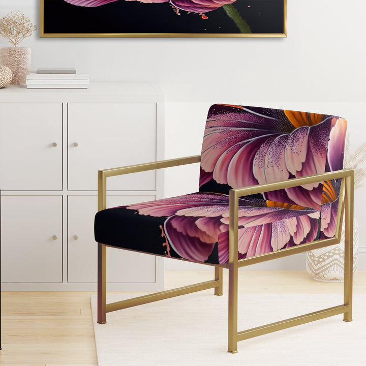Blooming Gerbera Daisy Flowers - Traditional Arm Chair