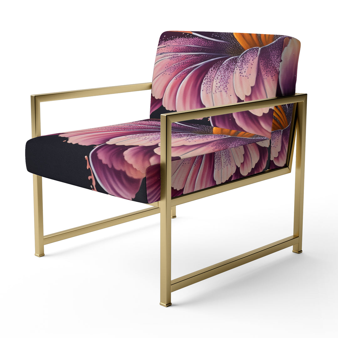 Blooming Gerbera Daisy Flowers - Traditional Arm Chair