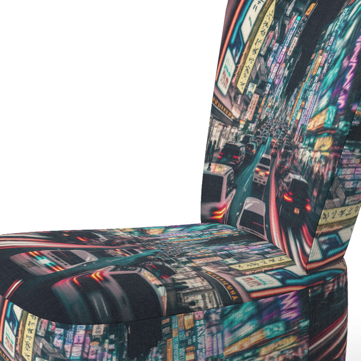 Futuristic Tokyo Neon - Traditional Arm Chair