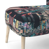 Futuristic Tokyo Neon - Traditional Arm Chair