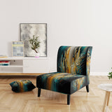 Abstract Geometric Green And Yellow - Modern Arm Chair