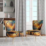 Forest Scenery By A Lake - Traditional Arm Chair