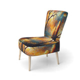 Forest Scenery By A Lake - Traditional Arm Chair