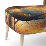 Forest Scenery By A Lake - Traditional Arm Chair