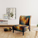 Forest Scenery By A Lake - Traditional Arm Chair