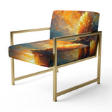Forest Scenery By A Lake - Traditional Arm Chair