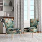 Purple Enchanted Gardens - Modern Arm Chair