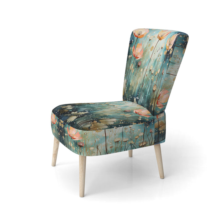 Purple Enchanted Gardens - Modern Arm Chair