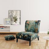 Purple Enchanted Gardens - Modern Arm Chair