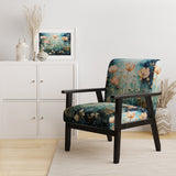 Purple Enchanted Gardens - Modern Arm Chair