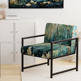 Purple Enchanted Gardens - Modern Arm Chair