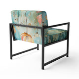 Purple Enchanted Gardens - Modern Arm Chair