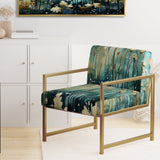 Purple Enchanted Gardens - Modern Arm Chair