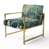 Purple Enchanted Gardens - Modern Arm Chair