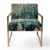 Purple Enchanted Gardens - Modern Arm Chair