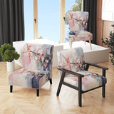 Collage Whispers - Modern Accent Slipper Chair