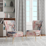 Collage Whispers - Modern Accent Slipper Chair