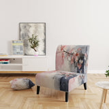 Collage Whispers - Modern Accent Slipper Chair