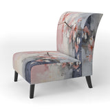 Collage Whispers - Modern Accent Slipper Chair