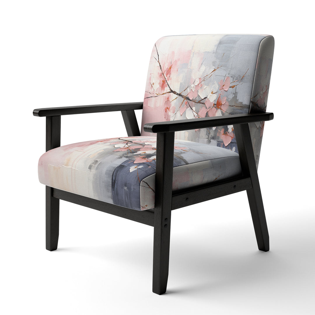 Collage Whispers - Modern Accent Slipper Chair