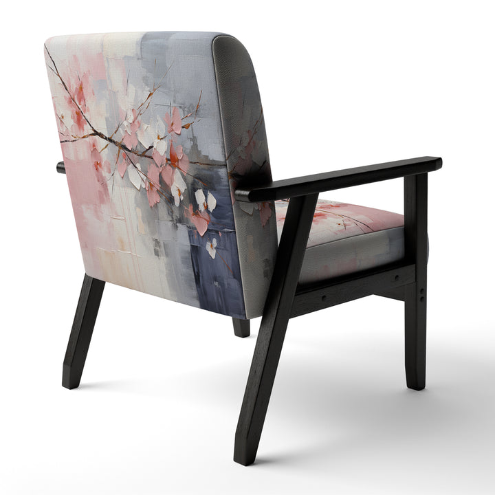 Collage Whispers - Modern Accent Slipper Chair