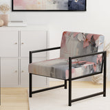 Collage Whispers - Modern Accent Slipper Chair