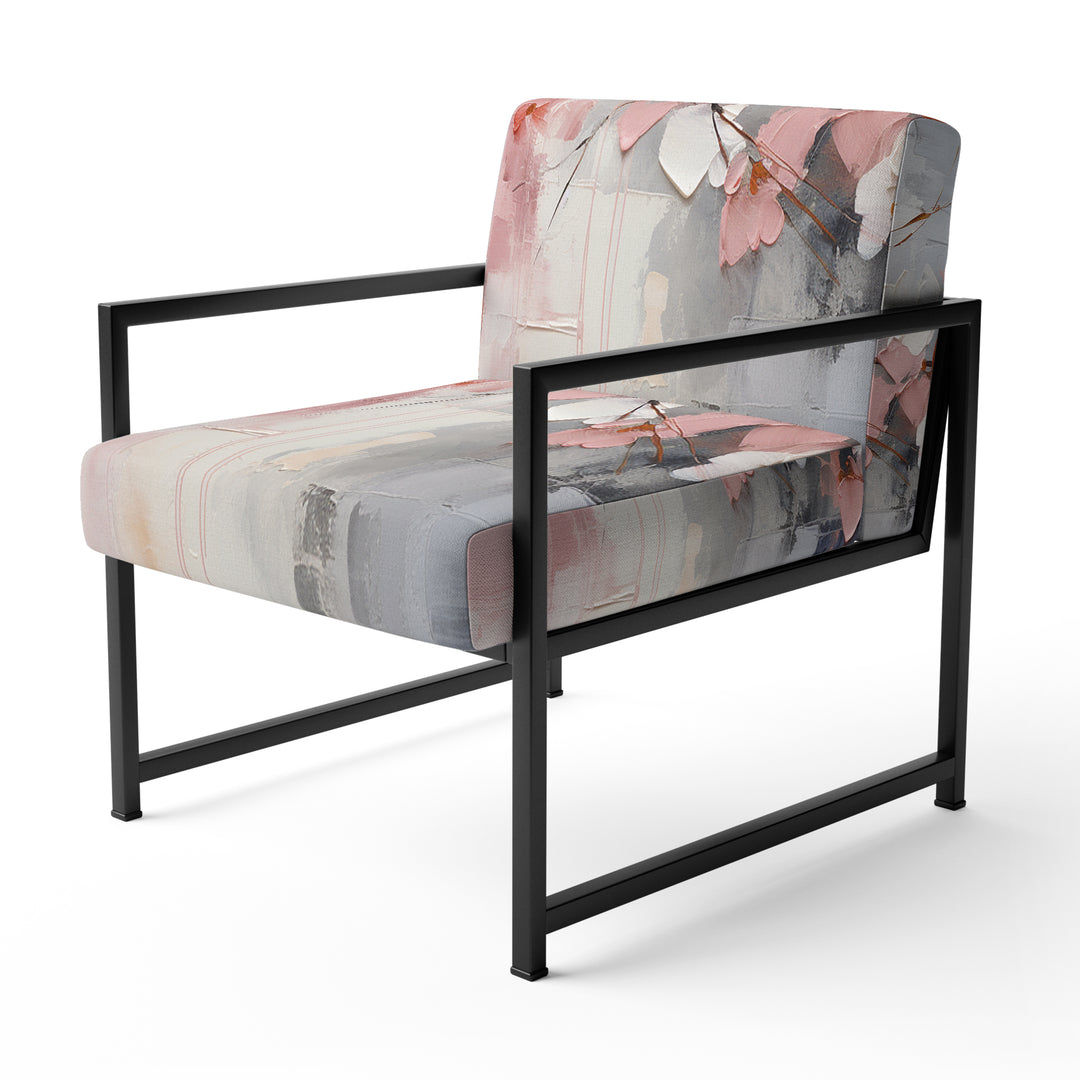 Collage Whispers - Modern Accent Slipper Chair