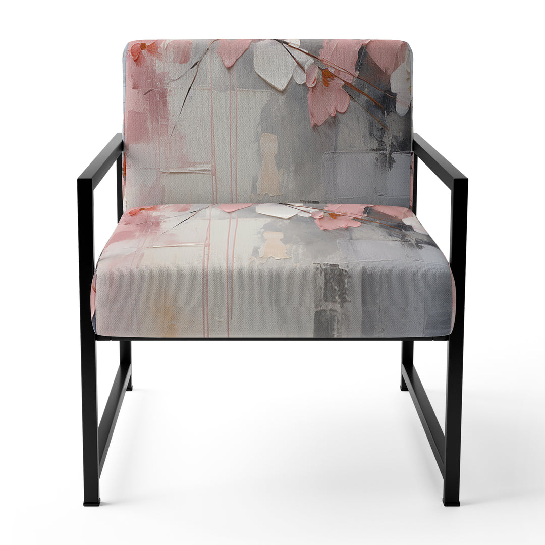 Collage Whispers - Modern Accent Slipper Chair