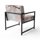 Collage Whispers - Modern Accent Slipper Chair