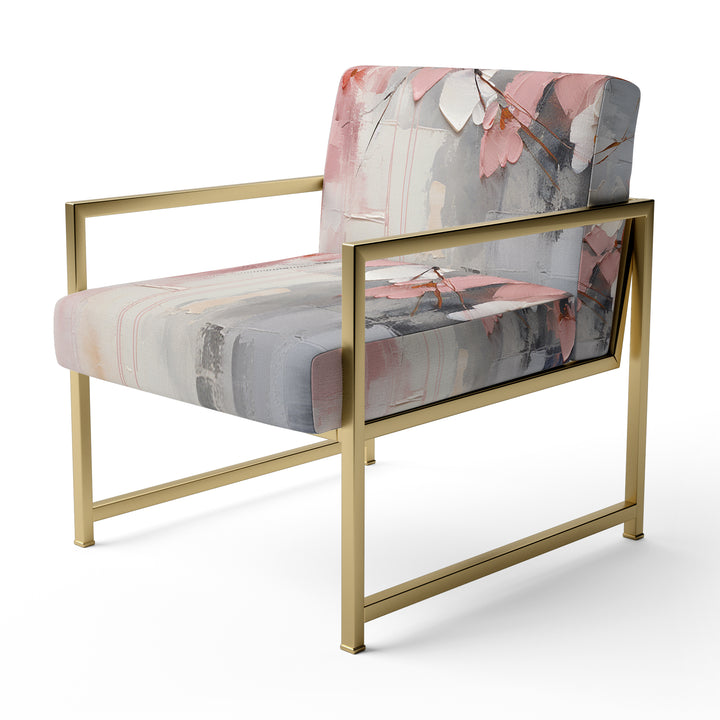 Collage Whispers - Modern Accent Slipper Chair