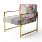 Collage Whispers - Modern Accent Slipper Chair