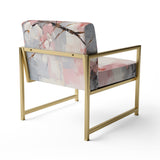 Collage Whispers - Modern Accent Slipper Chair