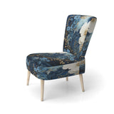 Liquid Ink Spiral II- Upholstered Accent Chair