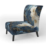 Liquid Ink Spiral II- Upholstered Accent Chair