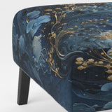 Liquid Ink Spiral II- Upholstered Accent Chair