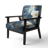 Liquid Ink Spiral II- Upholstered Accent Chair