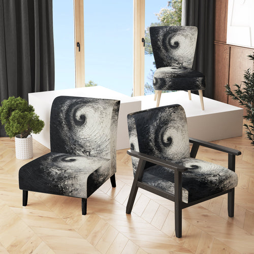 Printed Spiral - Modern Arm Chair