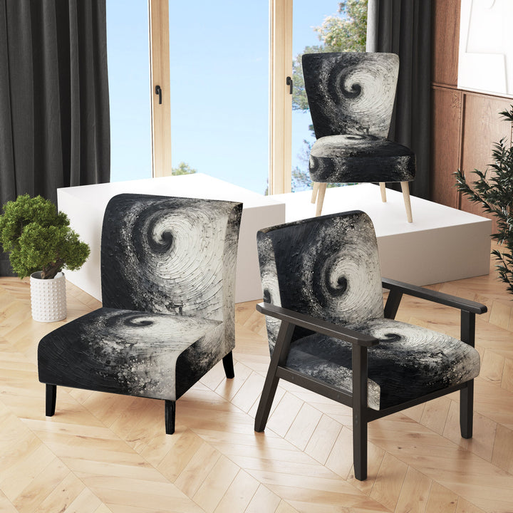 Printed Spiral - Modern Arm Chair