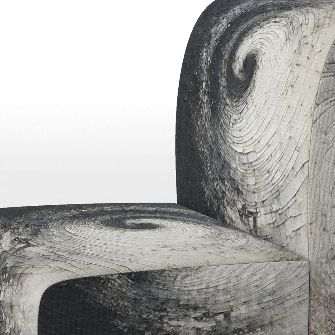 Printed Spiral - Modern Arm Chair