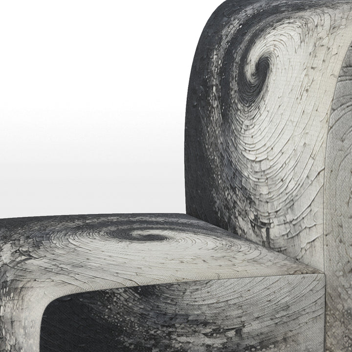 Printed Spiral - Modern Arm Chair
