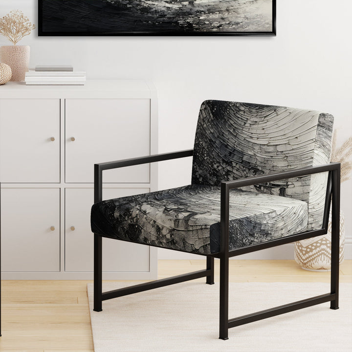 Printed Spiral - Modern Arm Chair