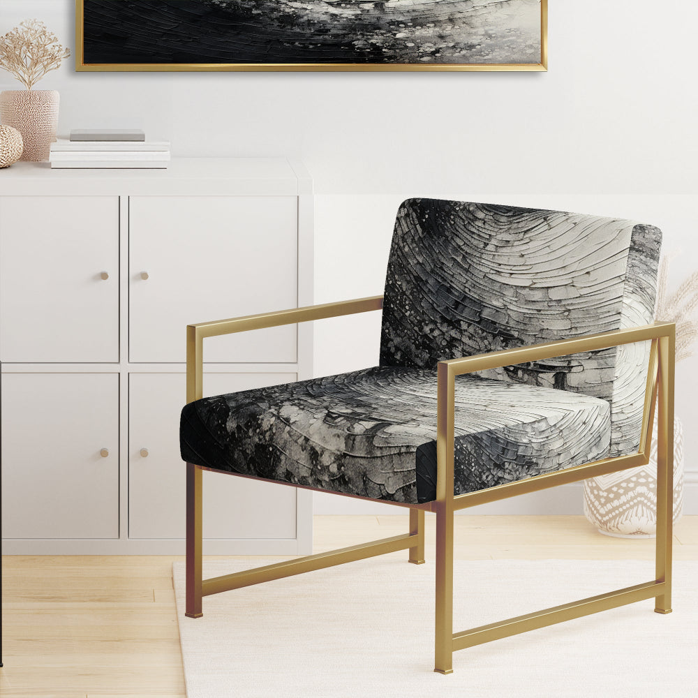 Printed Spiral - Modern Arm Chair