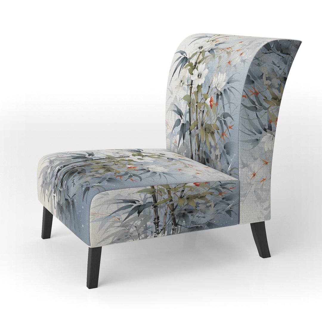 Asian Art Bambo Whisper - Upholstered Global Accent Chairs